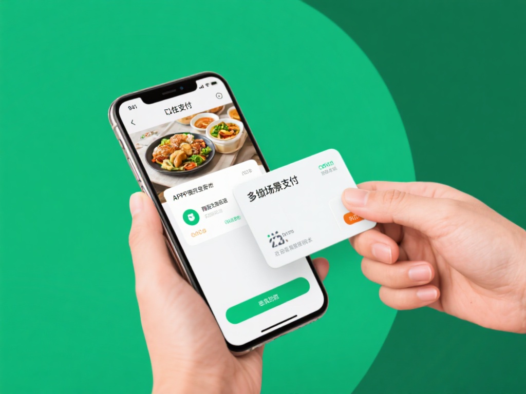 以在线支付为例，用户可以通过APP实现多场景支付，